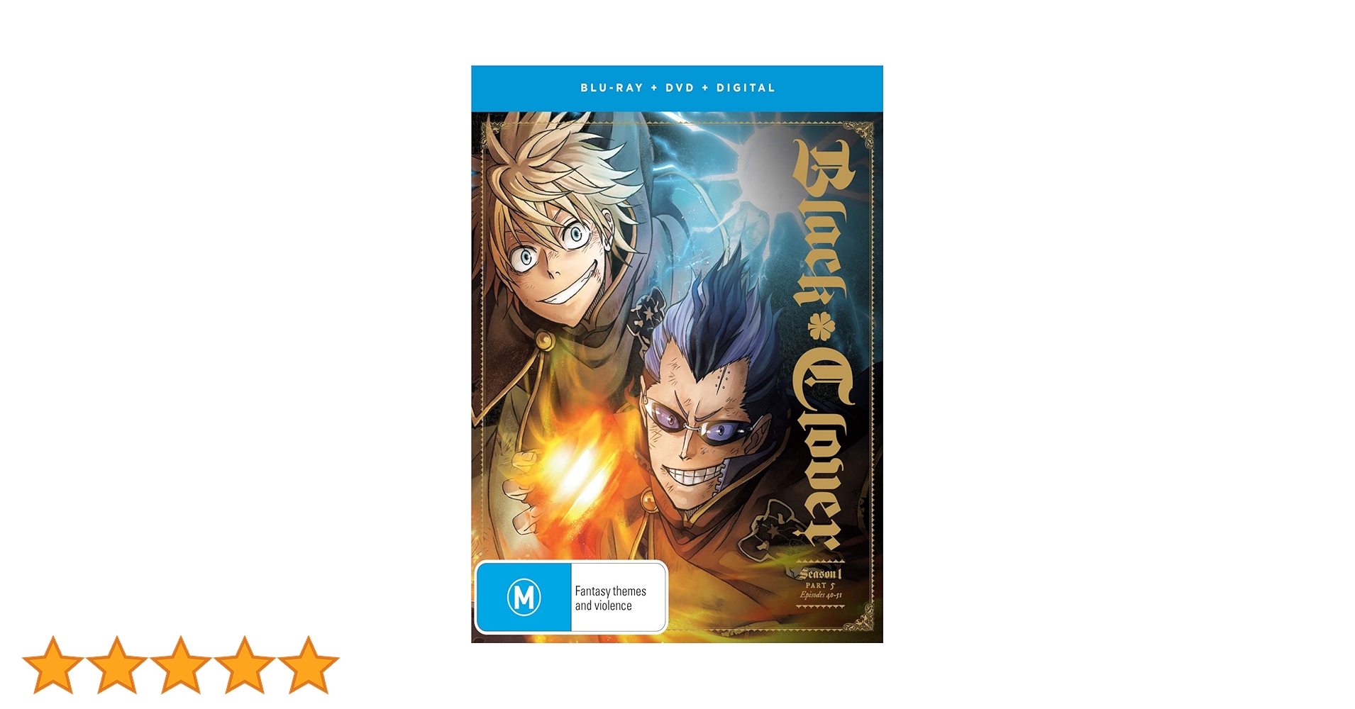 Black clover Blu-ray 全巻 Black Clover: Season 1 - Part 5 - Blu-ray + DVD + Digital: Amazon